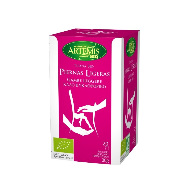 TISANA BIO PIERNAS LIGERAS 20 FILTROS BIO - Imagen 1