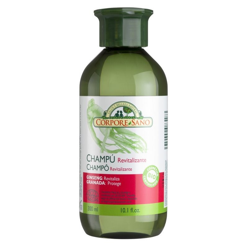 CHAMPU REVITALIZANTE GRANADA Y GINSENG ECOCERT 300 ML - Imagen 1