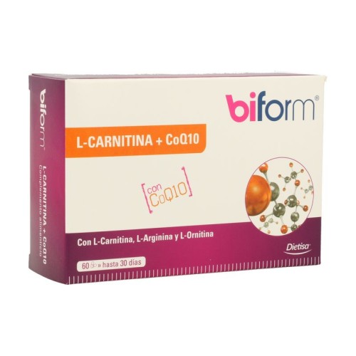 BIFORM L-CARNITINA + Q-10 60 CAPS BIFORM L-CARNITINA + Q-10 60 CAPS - Imagen 1