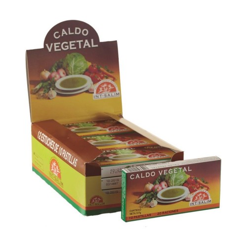 CALDO VEGETAL 10 PASTILLAS - Imagen 1