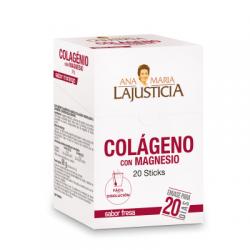 COLAGENO + MAGNESIO 20 STICKS SABOR FRESA - Imagen 1