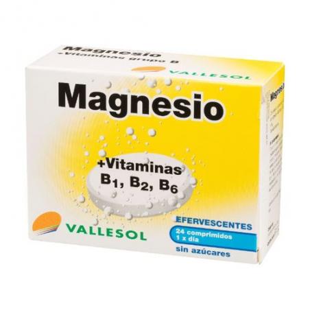 VALLESOL MAGNESIO + B EFERV. 24 COMPR - Imagen 1