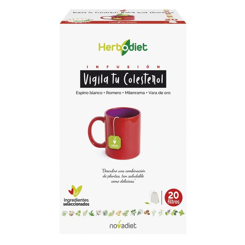 HERBODIET VIGILA TU COLESTEROL 20 FILTROS - Imagen 1