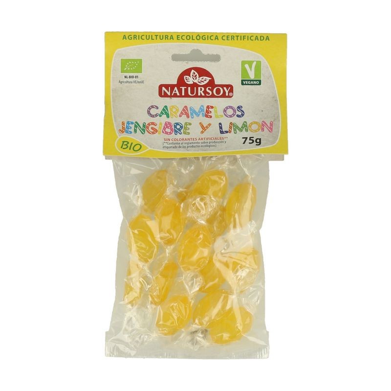 CARAMELOS JENGIBRE LIMON 75 GR - Imagen 1