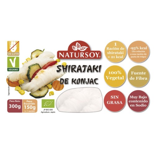 SHIRATAKI KONJAC FIDEOS 300 GR - Imagen 1