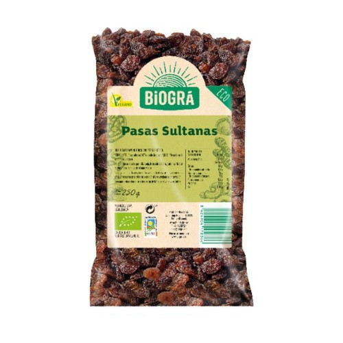 PASAS SULTANAS SIN HUESO BIO 250GR PASAS SULTANAS SIN HUESO BIO 250GR - Imagen 1