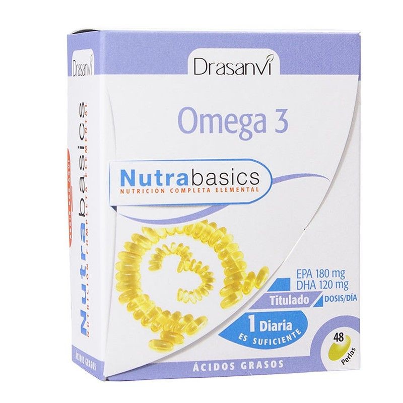 OMEGA 3 1000 MG 48 PERLAS NUTRIBASIC - Imagen 1