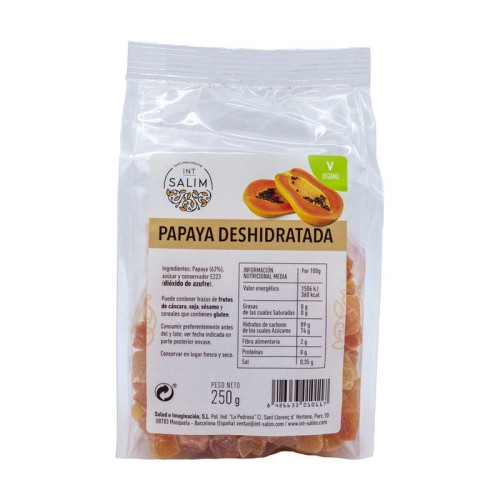 PAPAYA DESHIDRATADA 250 GR - Imagen 1