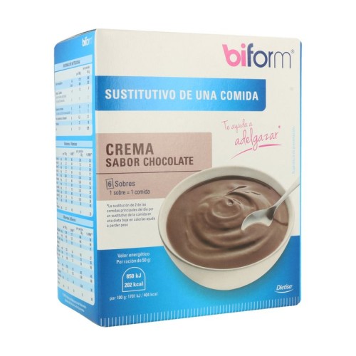 BIFORM CREMA CHOCOLATE 6 SOBRES - Imagen 1