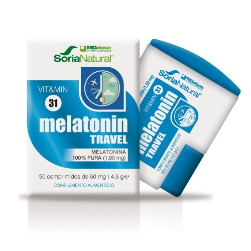 VIT & MIN 31 MELATONIN FORTE 90 COMPR 1.80 MG VIT & MIN  31 MELATONIN TRAVEL 90 COMPR 50 MG - Imagen 1