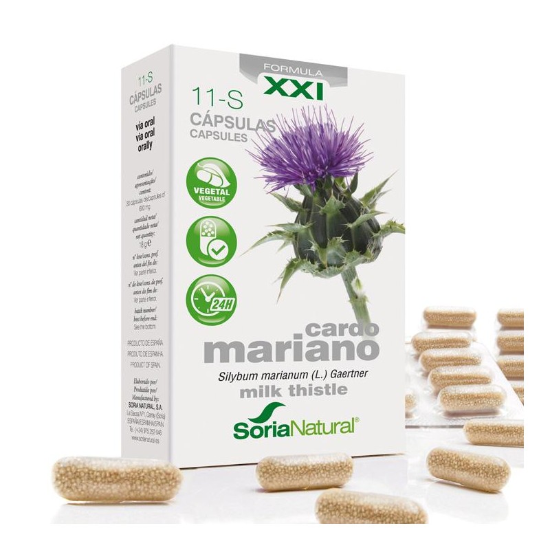 11-S CARDO MARIANO 30 CAPS 690 MG - Imagen 1