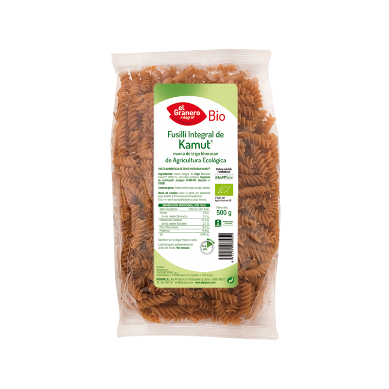 FUSILLI KAMUT INTEGRAL 500 GR - Imagen 1