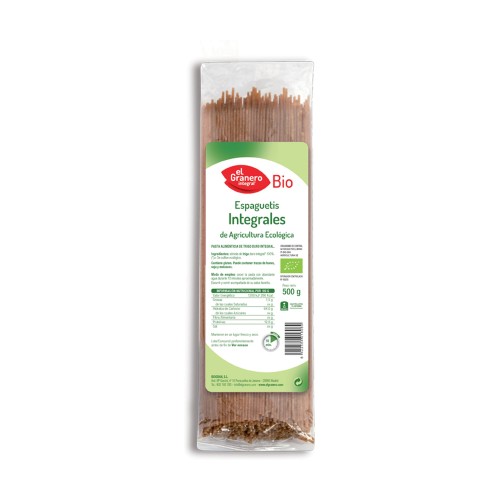ESPAGUETIS INTEGRALES BIO 500 GR - Imagen 1