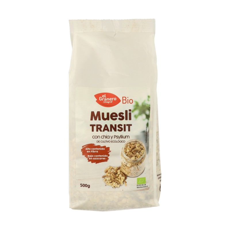 MUESLI TRANSIT CON CHIA Y PSYSILIUM 500 GR - Imagen 1