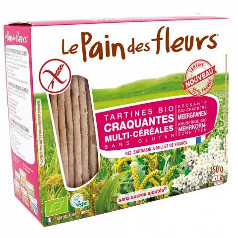 PAN DE FLORES BIO  MULTI CEREALES SIN GLUTEN 150 GR - Imagen 1