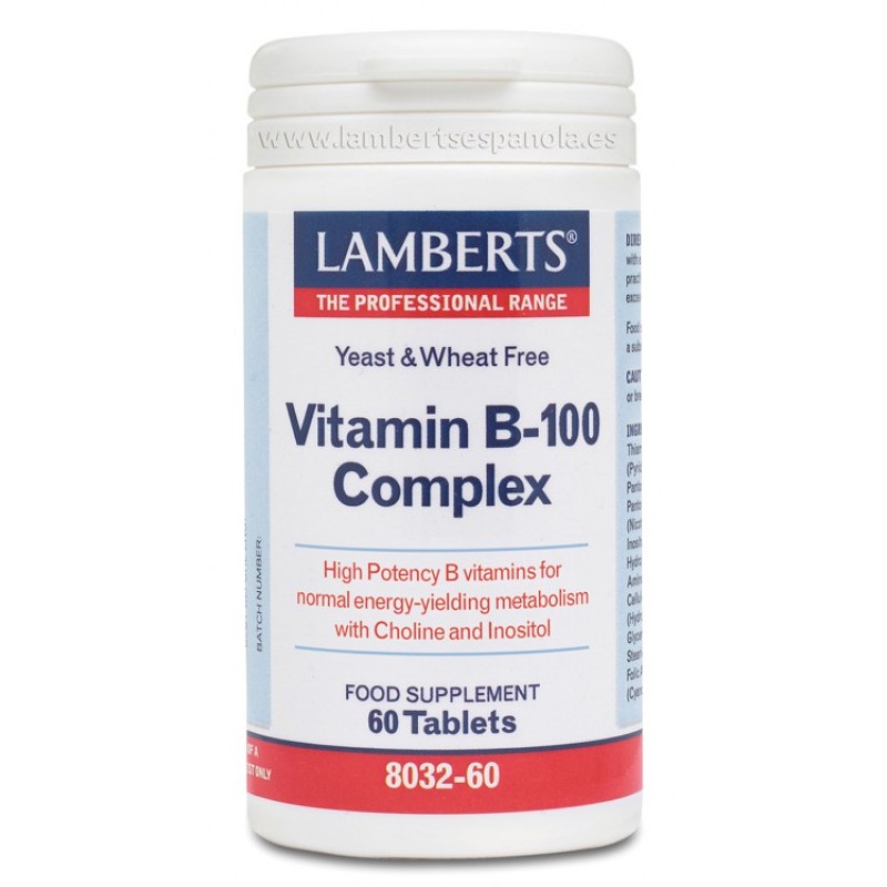 VITAMINA B100 COMPLEX 60 TAB. - Imagen 1