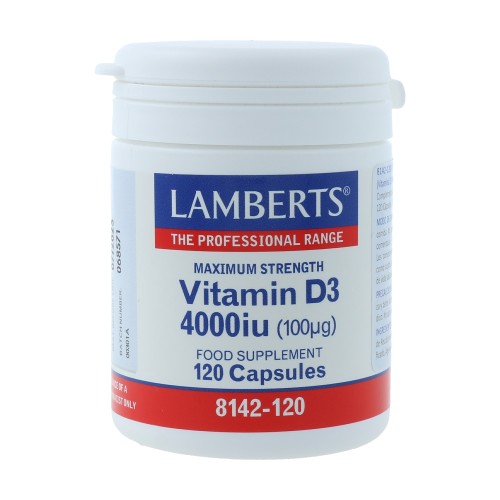 VITAMINA D3 4000iu 120 CAP - Imagen 1