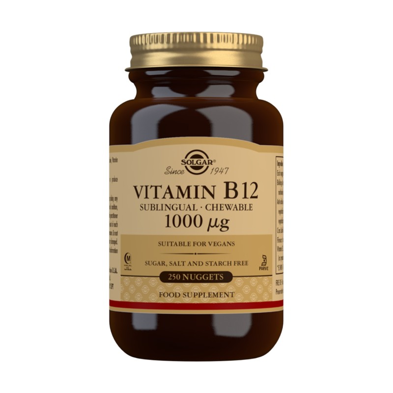 VITAMINA B12 250 COMP 1000 MCG MASTICABLES - Imagen 1