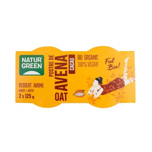 POSTRE AVENA CACAO 2x125GR - Imagen 1