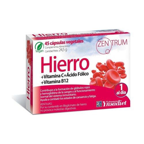 ZENTRUM HIERRO 45 CAPS ZENTRUM HIERRO 45 CAPS - Imagen 1