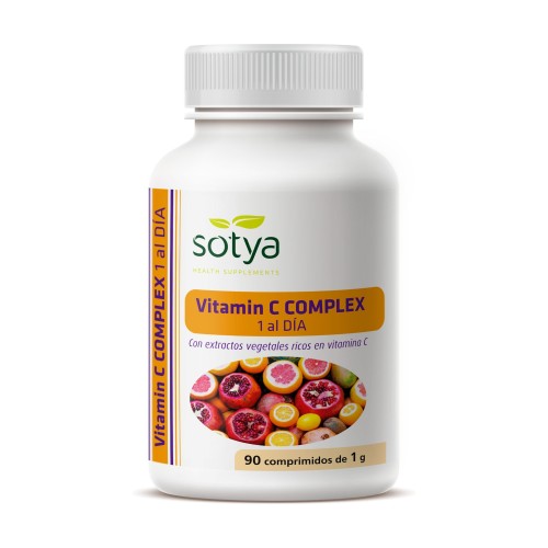 VITAMINA C COMPLEX 90 COMP 1GR 1 AL DIA VITAMINA C NATURAL COMPLEX 90 COMP - Imagen 1