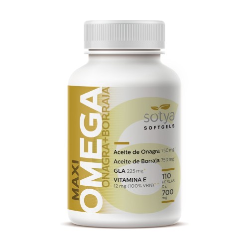 MAXI OMEGA ONAGRA BORRAJA 700 MG 110 PERLAS ONAGRA BORRAJA 110 PERLAS - Imagen 1