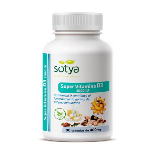 SUPER VITAMINA D3 3000UI 90 CAPS SUPER VITAMINA D3 3000UI 90 CAPS - Imagen 1