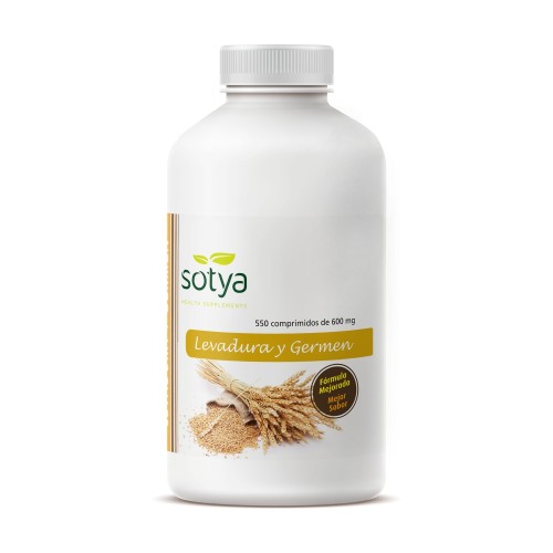 LEVADURA Y GERMEN 600 MG 550 COMP LEVADURA + GERMEN 550 COMP - Imagen 1