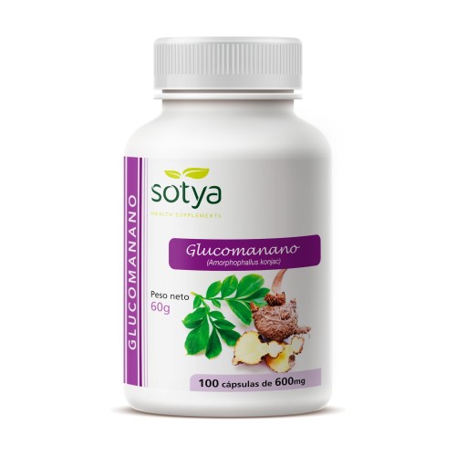GLUCOMANANO 100 VEGCAPS 600 MG GLUCOMANANO 100 VEGCAPS 600 MG - Imagen 1