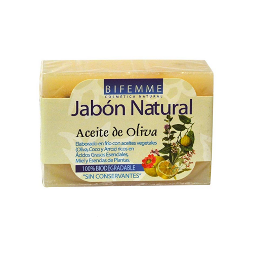 JABON ACEITE OLIVA 100 GR BIFEMME - Imagen 1