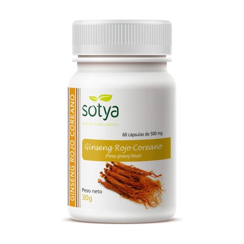 GINSENG ROJO COREANO 500 MG 60 CAPS GINSENG ROJO COREANO 60 CAPS - Imagen 1