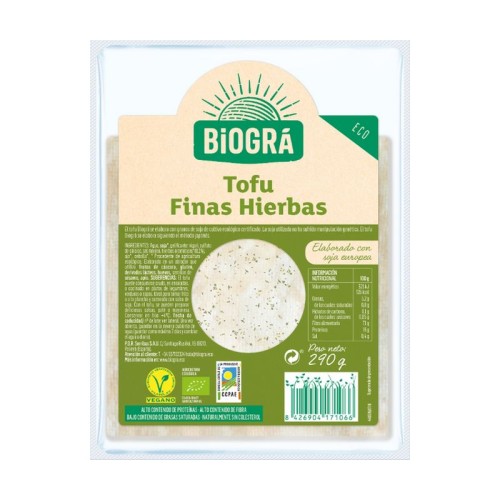 TOFU FINAS HIERBAS BIO 290 GR - Imagen 1