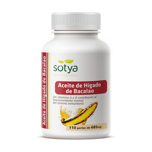 ACEITE HIGADO BACALAO 685 MG 110 PERLAS HIGADO BACALAO 685 MG 110 PERLAS - Imagen 1