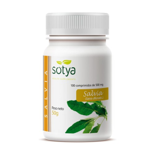 SALVIA 500 MG 100 COMP SALVIA 100 COMP - Imagen 1