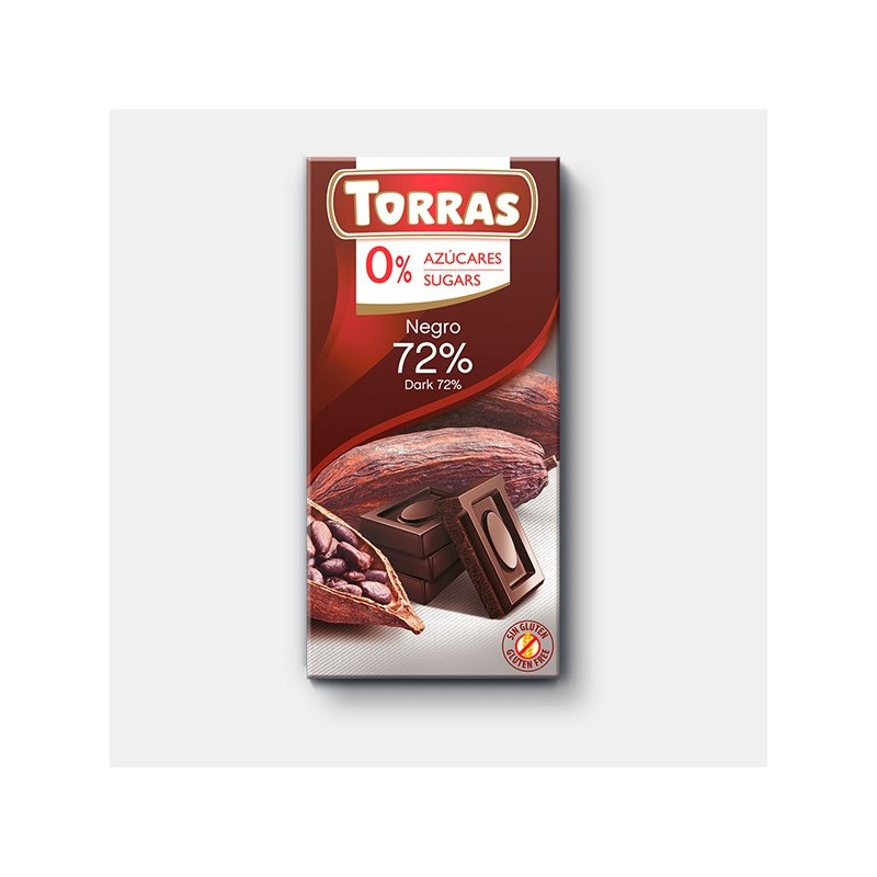 CHOCOLATE PURO AL 72% TABLETA