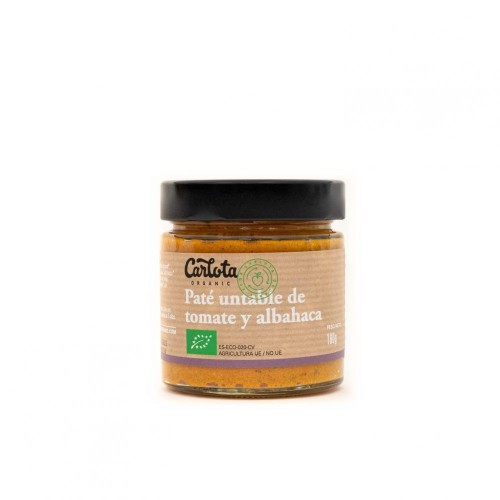 PATE UNTABLE TOMATE Y ALBAHACA 180 GR ECO PATE UNTABLE TOMATE Y ALBAHACA 180 GR ECO