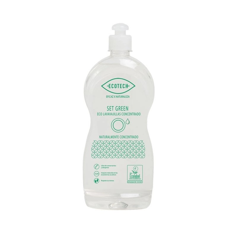 LAVAVAJILLAS MANUAL CONCENTRADO 750 ml SET GREEN