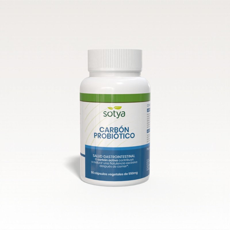 CARBON ACTIVADO CON PROBIOTICO 90 CAPS 550 MG