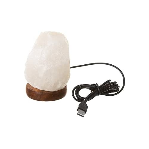 LAMPARA DE SAL USB BLANCA LAMPARA DE SAL USB BLANCA