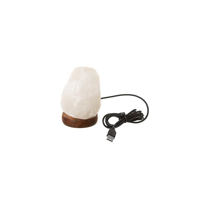 LAMPARA DE SAL USB BLANCA