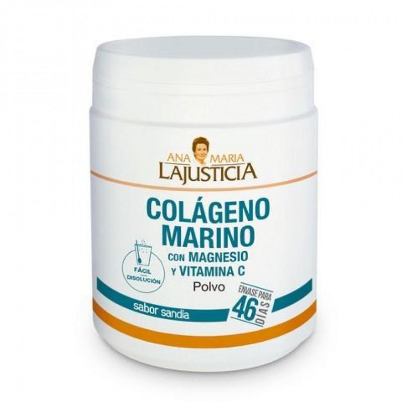 COLAGENO MARINO + MAGNESIO + VIT C 350 GR POLVO SABOR SANDIA