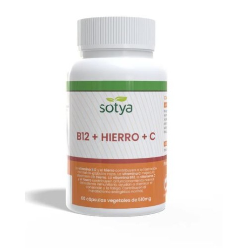 VITAMINA B12 + HIERRO+ C 60 CAPS 510 MG VITAMINA B12 + HIERRO+ C 60 CAPS 510 MG
