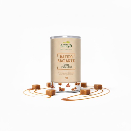 BATIDO SACIANTE POLVO TOFFE CARAMELO 550 gr