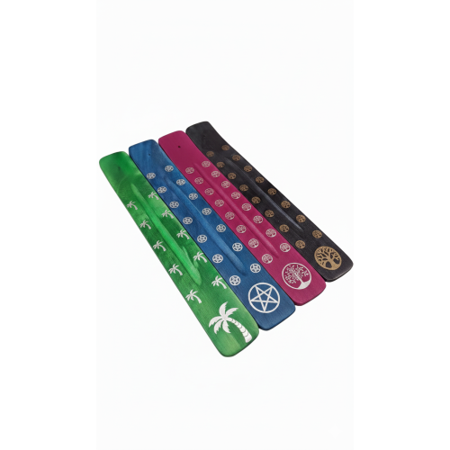 INCIENSARIO TABLA MADERA TALLADA