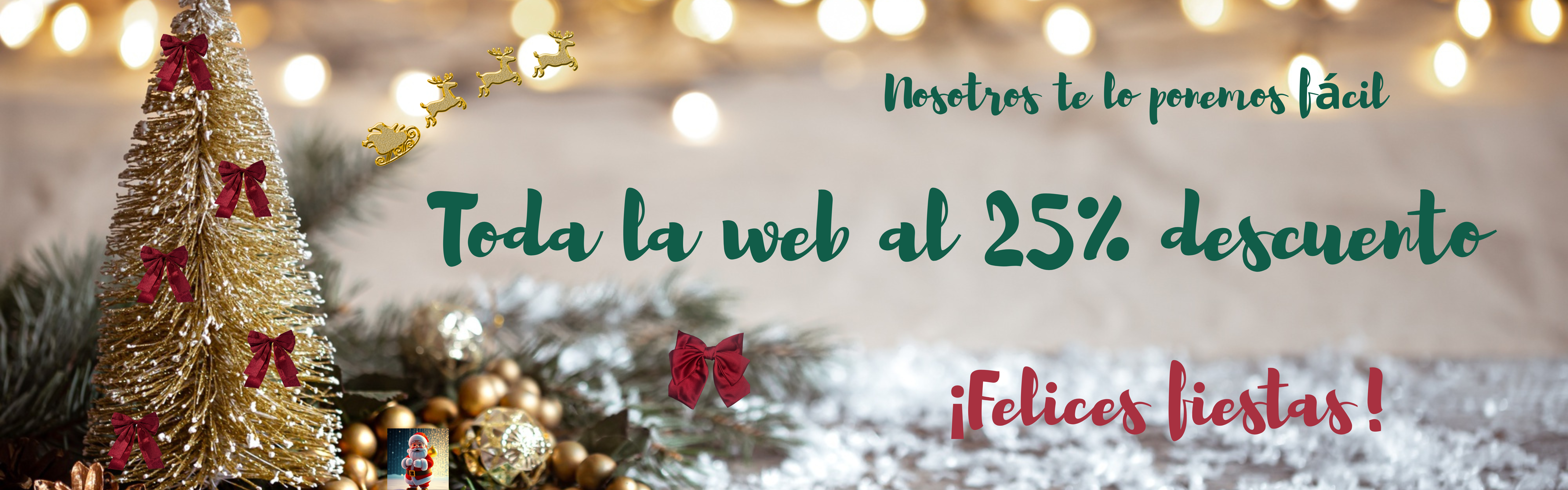 FELICES FIESTAS 25% dto