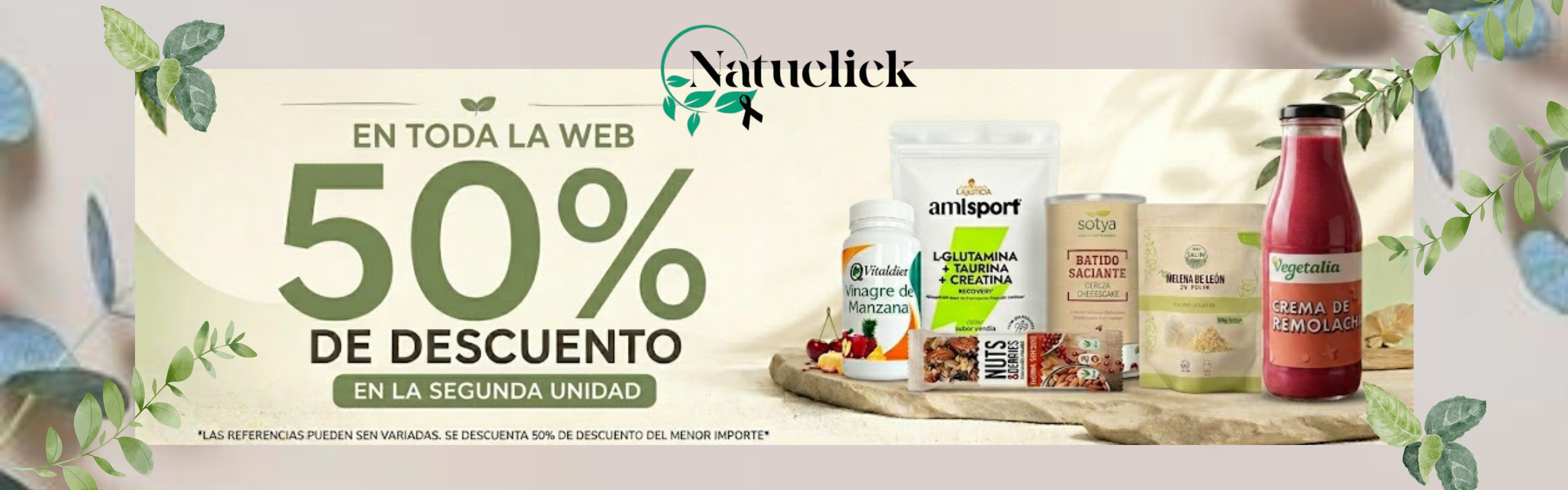 50% DE DESCEUNTO EN LA SEGUNDA UNIDAD 